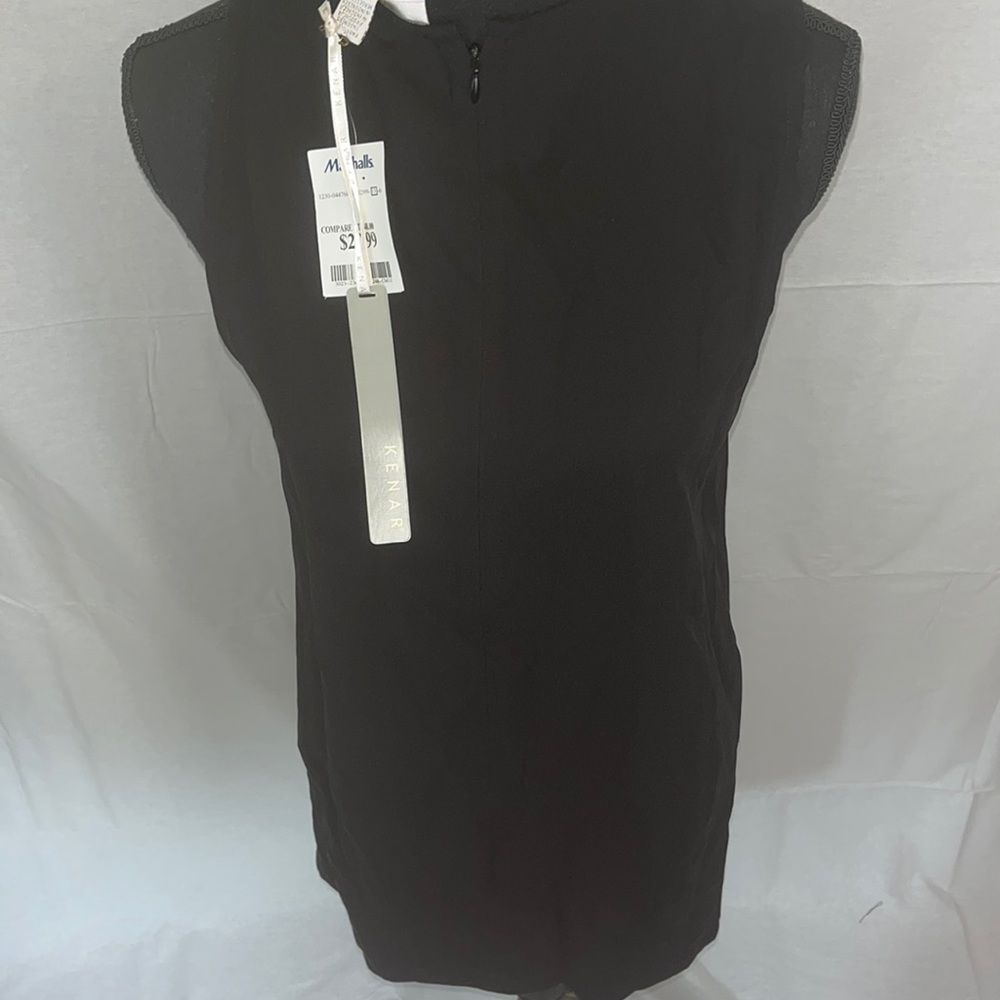 This is a black silk dress.